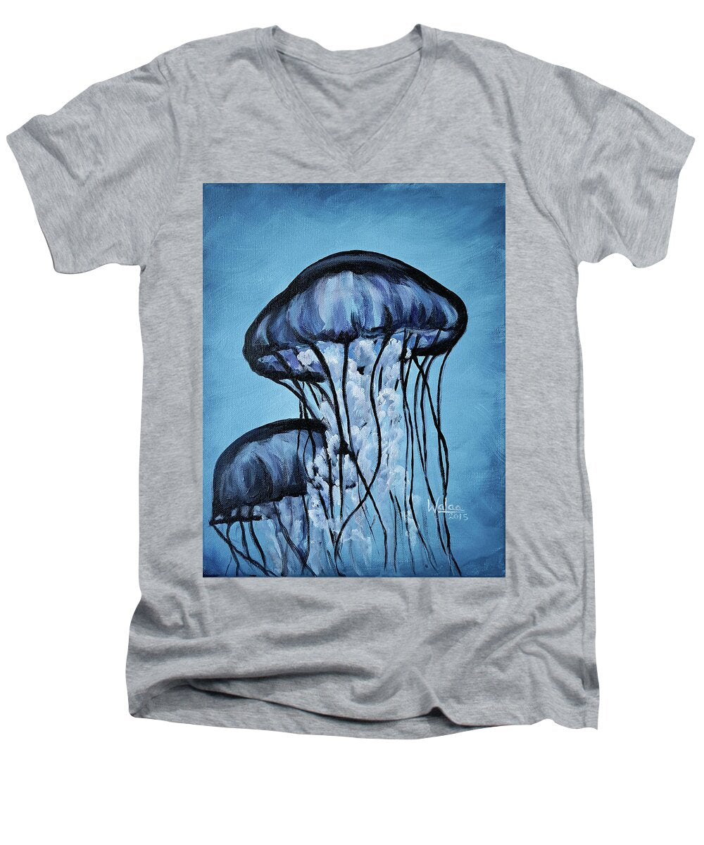 Jellyfish Dancers - Men's V-Neck T-Shirt