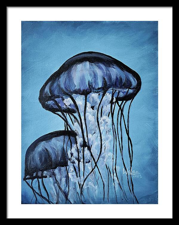 Jellyfish Dancers - Framed Print