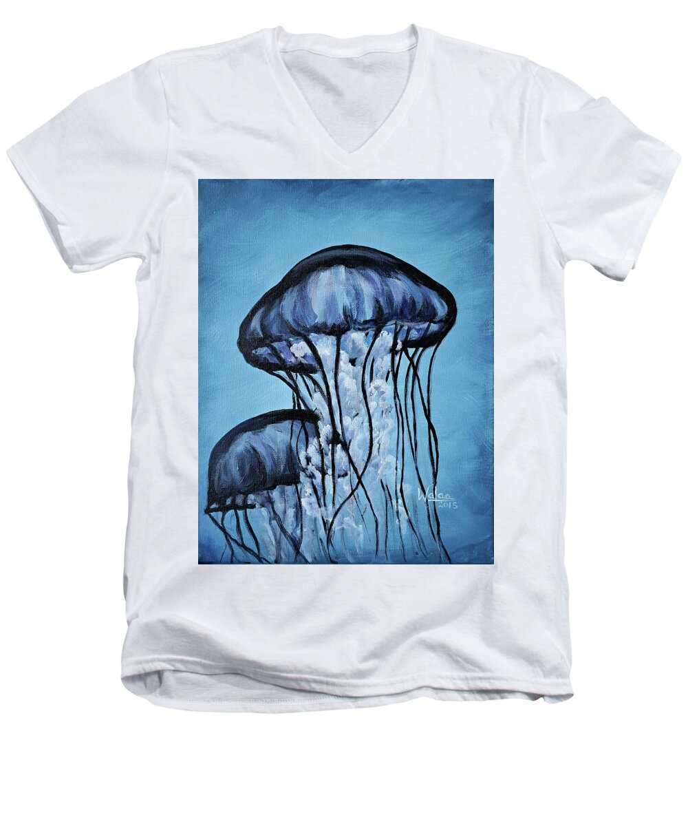 Jellyfish Dancers - Men's V-Neck T-Shirt