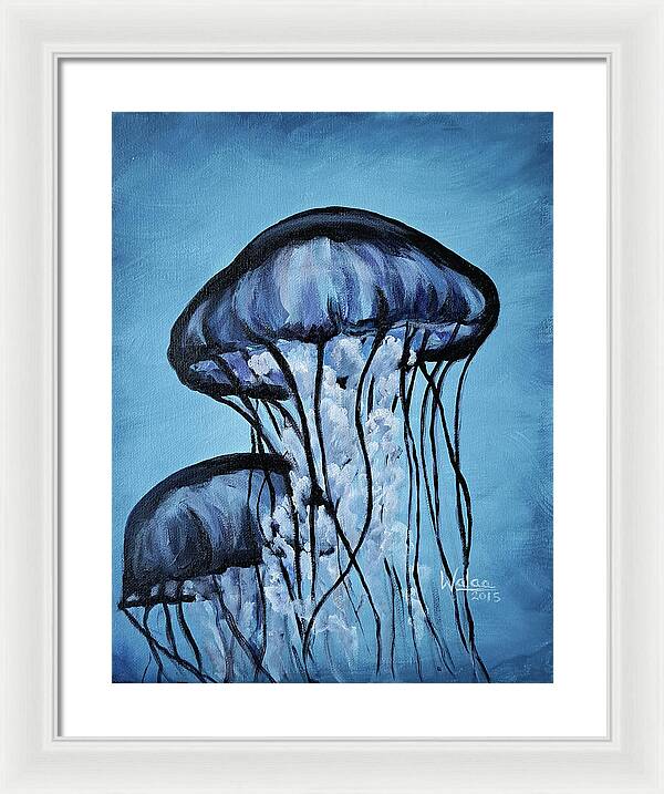 Jellyfish Dancers - Framed Print