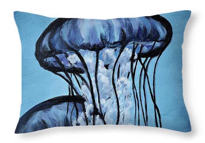 Jellyfish Dancers - Throw Pillow