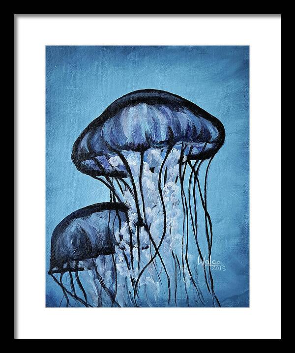 Jellyfish Dancers - Framed Print