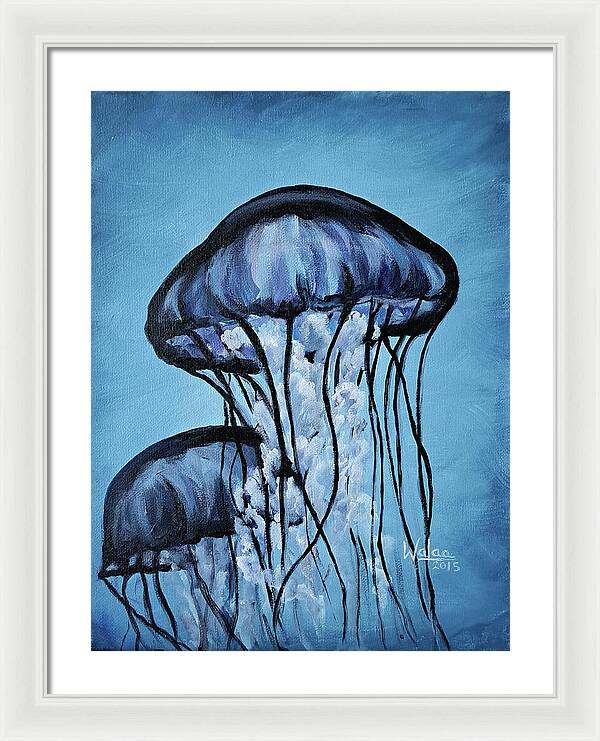 Jellyfish Dancers - Framed Print