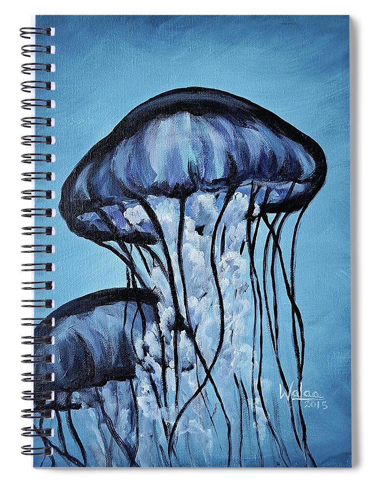 Jellyfish Dancers - Spiral Notebook