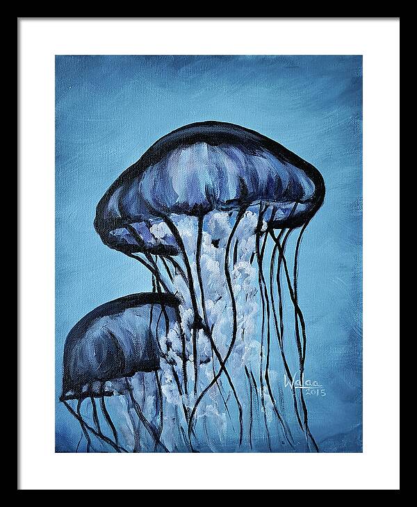 Jellyfish Dancers - Framed Print