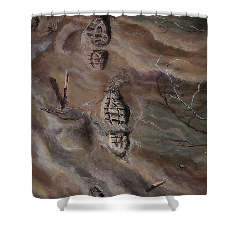 Ephemeral Steps - Shower Curtain