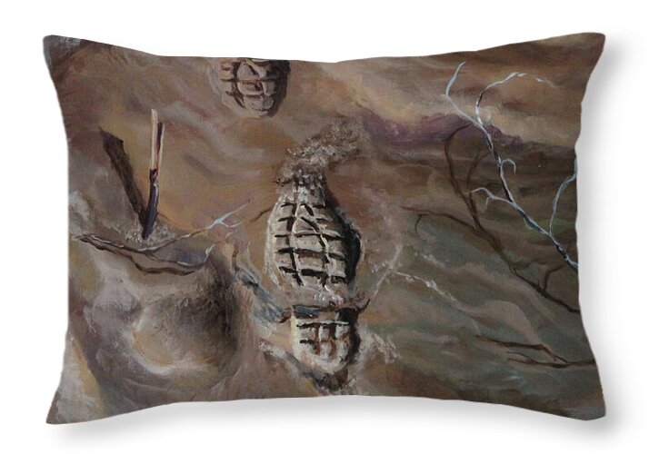 Ephemeral Steps - Throw Pillow