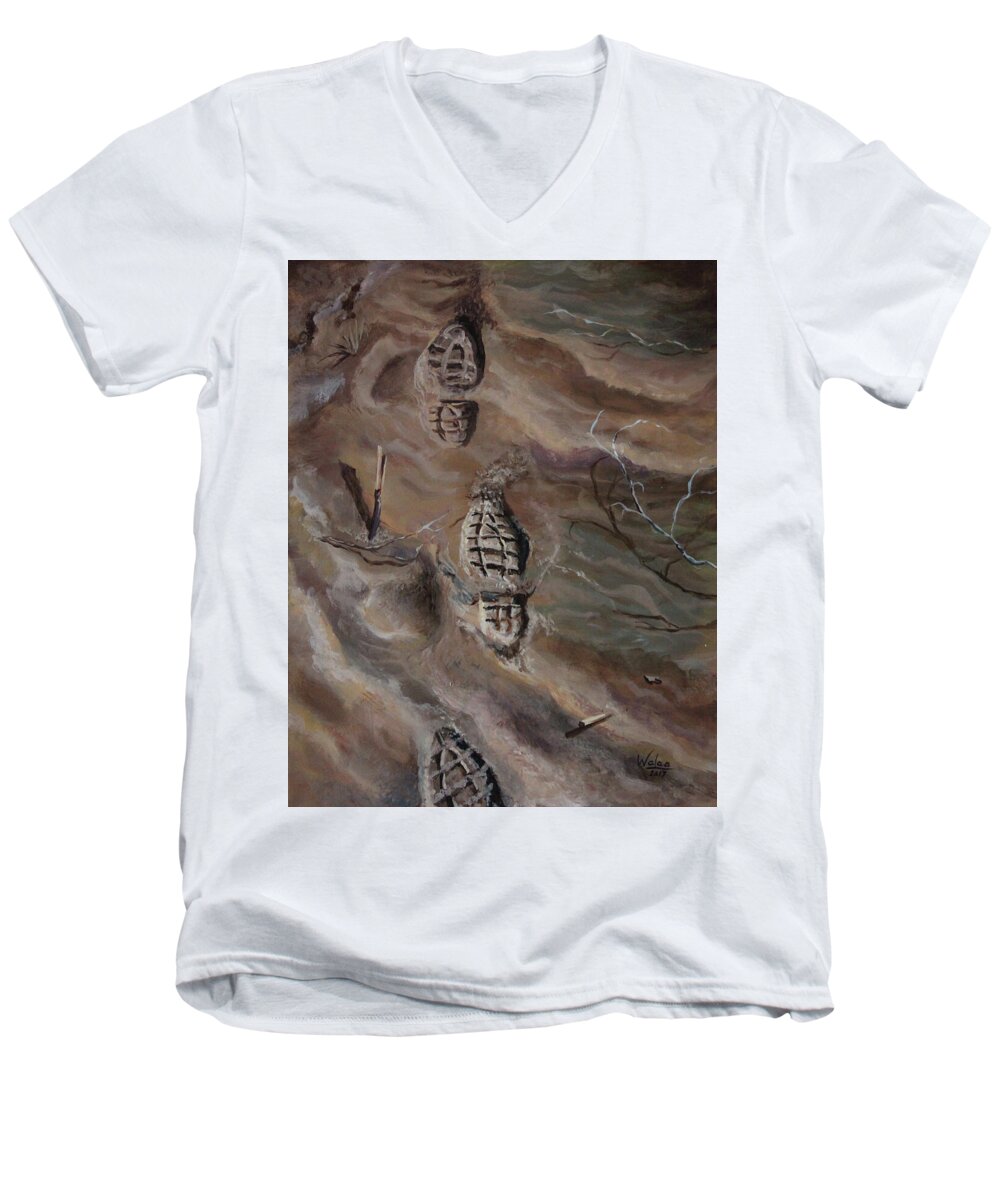 Ephemeral Steps - Men's V-Neck T-Shirt