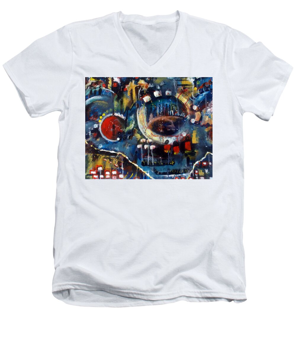 Circles of Life I - Men's V-Neck T-Shirt