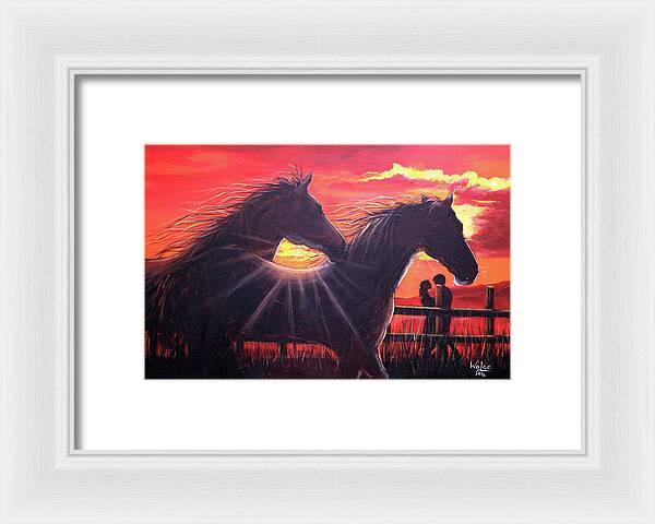 Noble hearts, endless light - Framed Print