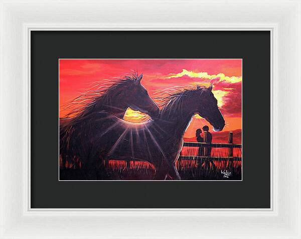 Noble hearts, endless light - Framed Print