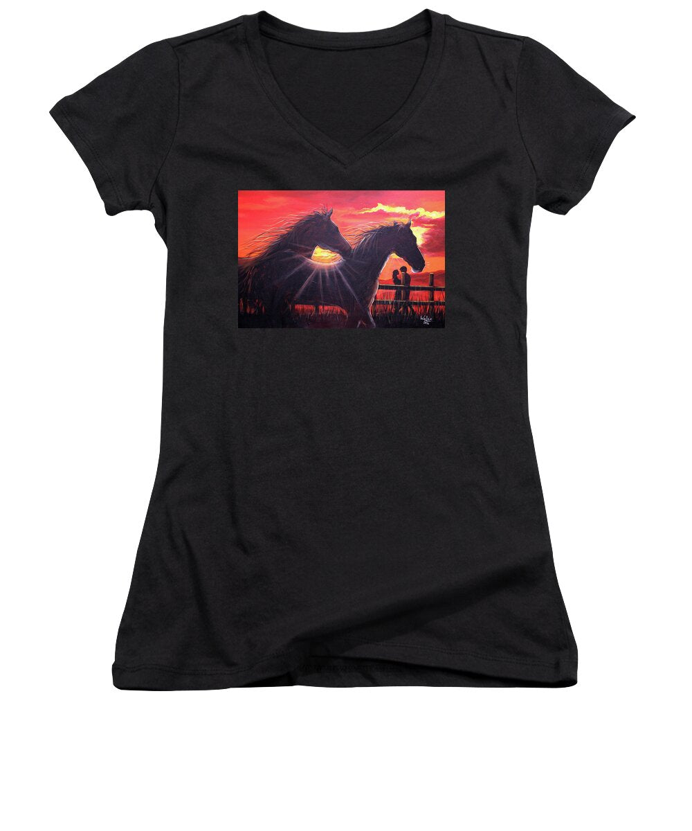 Noble hearts, endless light - Women's V-Neck