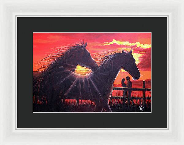 Noble hearts, endless light - Framed Print