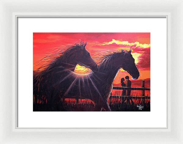 Noble hearts, endless light - Framed Print