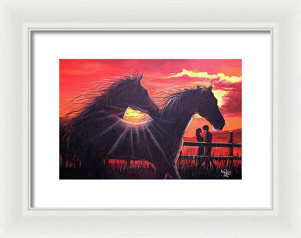 Noble hearts, endless light - Framed Print