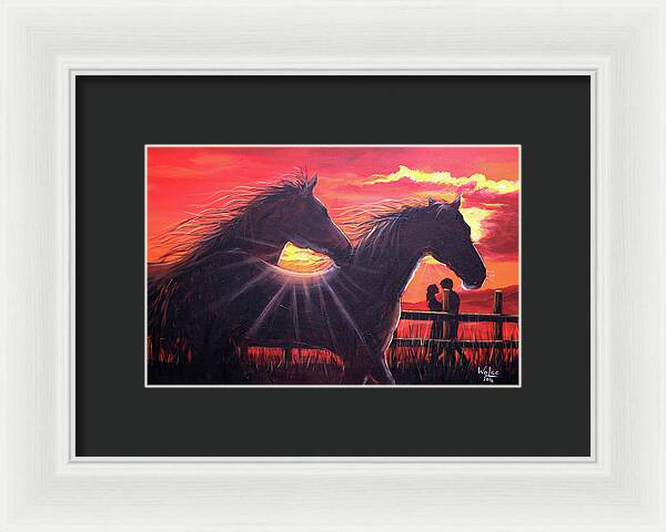 Noble hearts, endless light - Framed Print