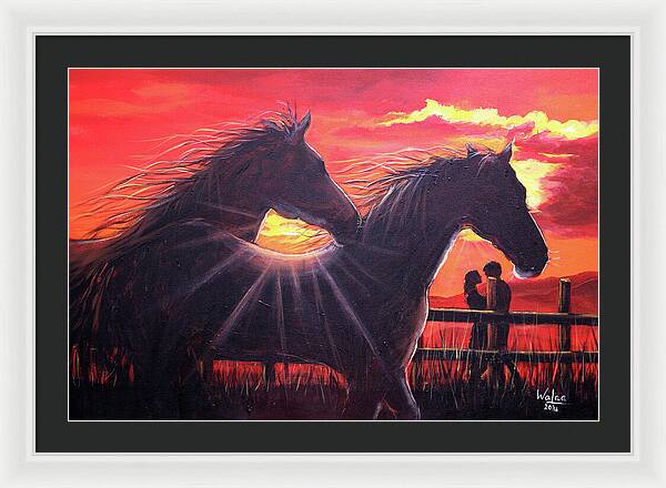 Noble hearts, endless light - Framed Print