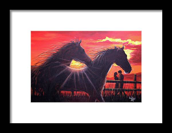 Noble hearts, endless light - Framed Print