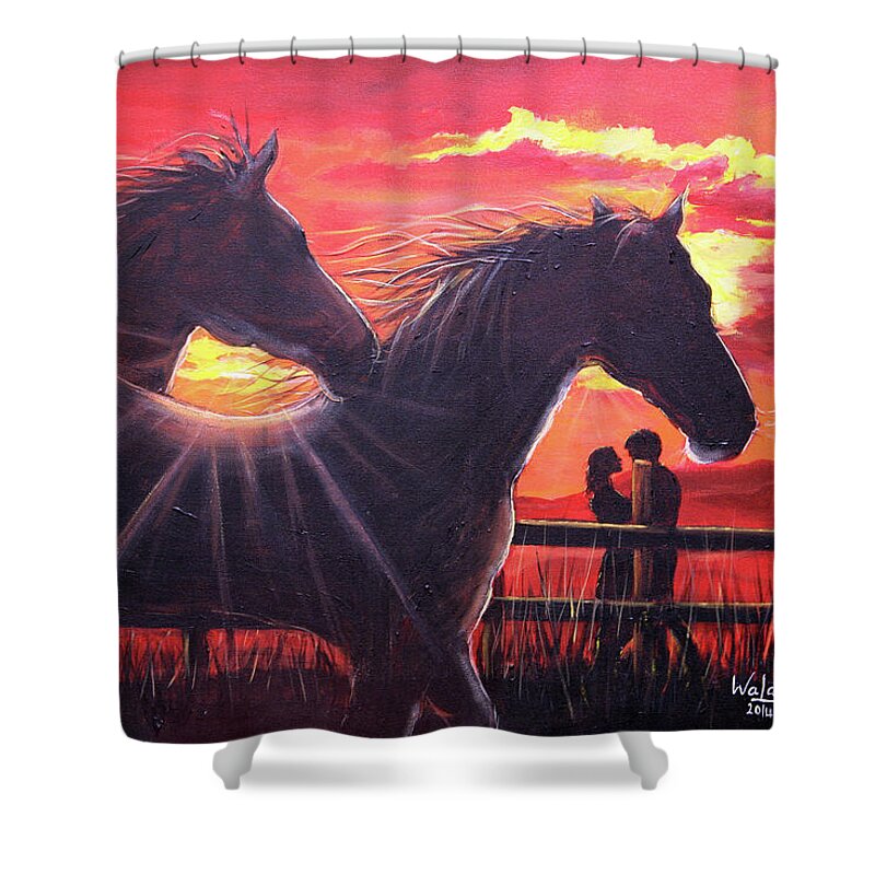 Noble hearts, endless light - Shower Curtain