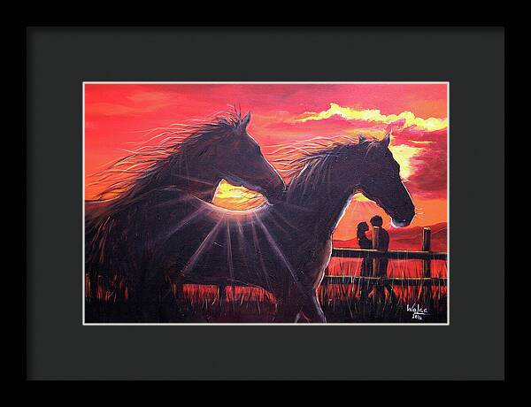 Noble hearts, endless light - Framed Print