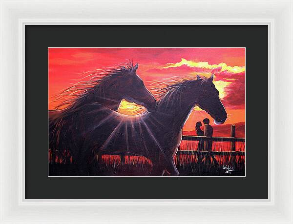 Noble hearts, endless light - Framed Print