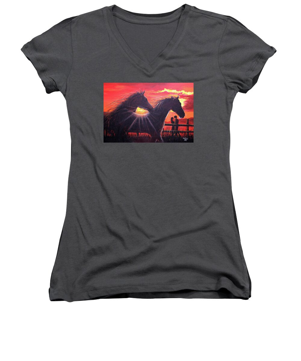 Noble hearts, endless light - Women's V-Neck