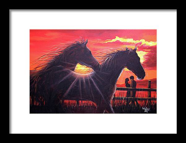 Noble hearts, endless light - Framed Print