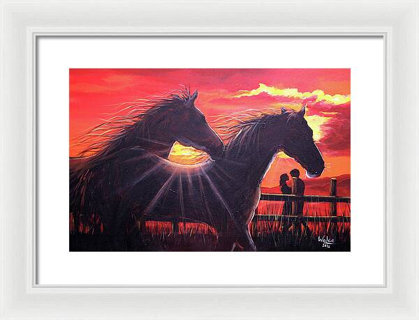 Noble hearts, endless light - Framed Print