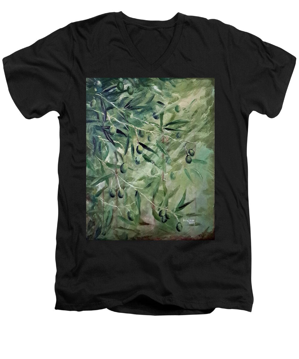 Olive Tears - Men's V-Neck T-Shirt