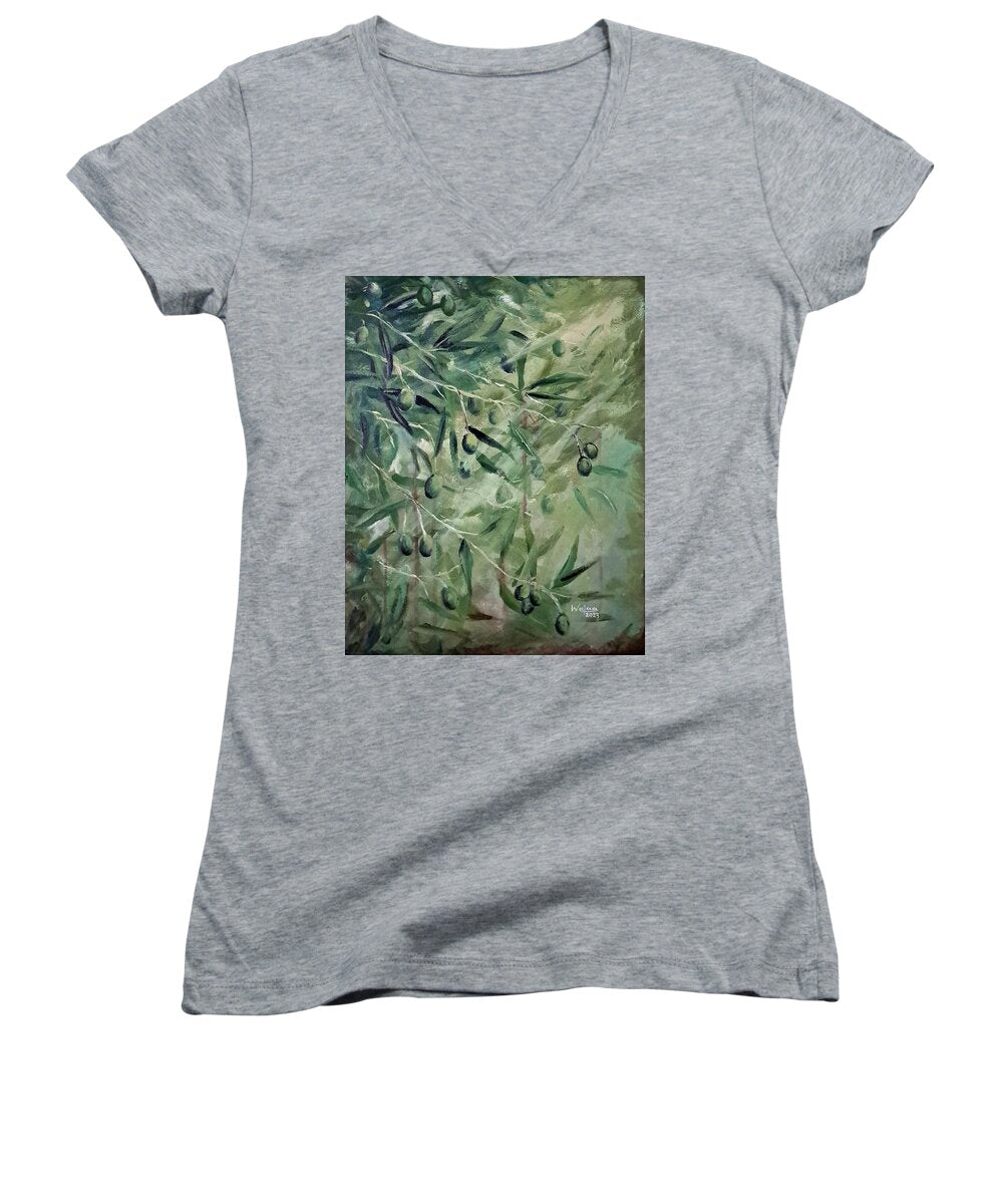 Olive Tears - Women's V-Neck