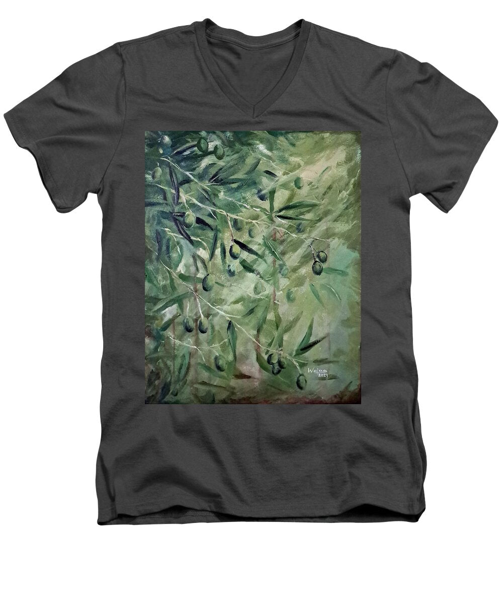 Olive Tears - Men's V-Neck T-Shirt