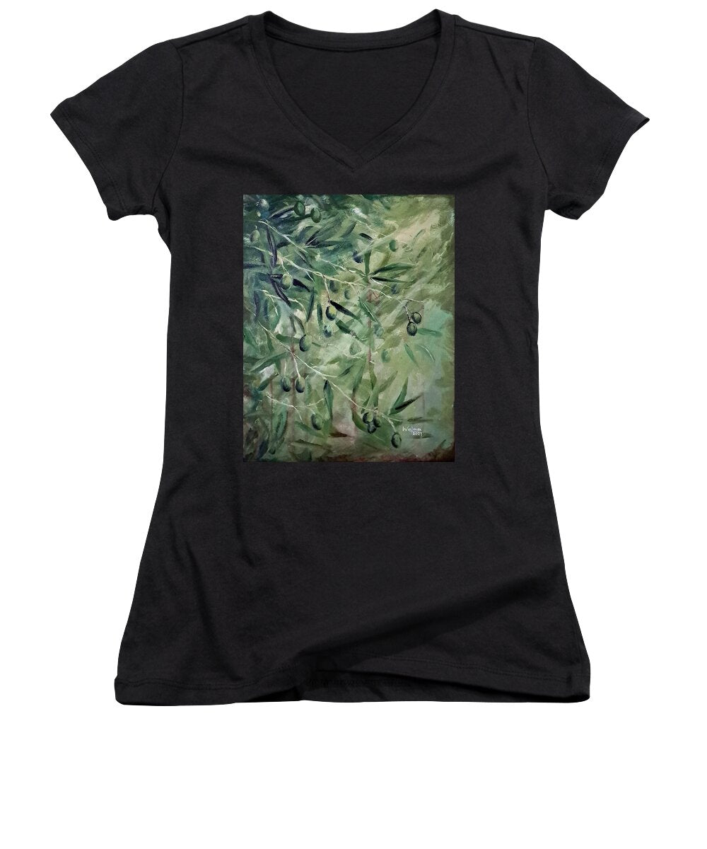 Olive Tears - Women's V-Neck