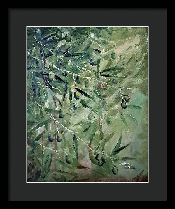 Olive Tears - Framed Print