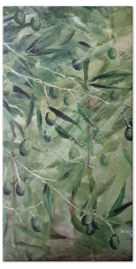 Olive Tears - Beach Towel