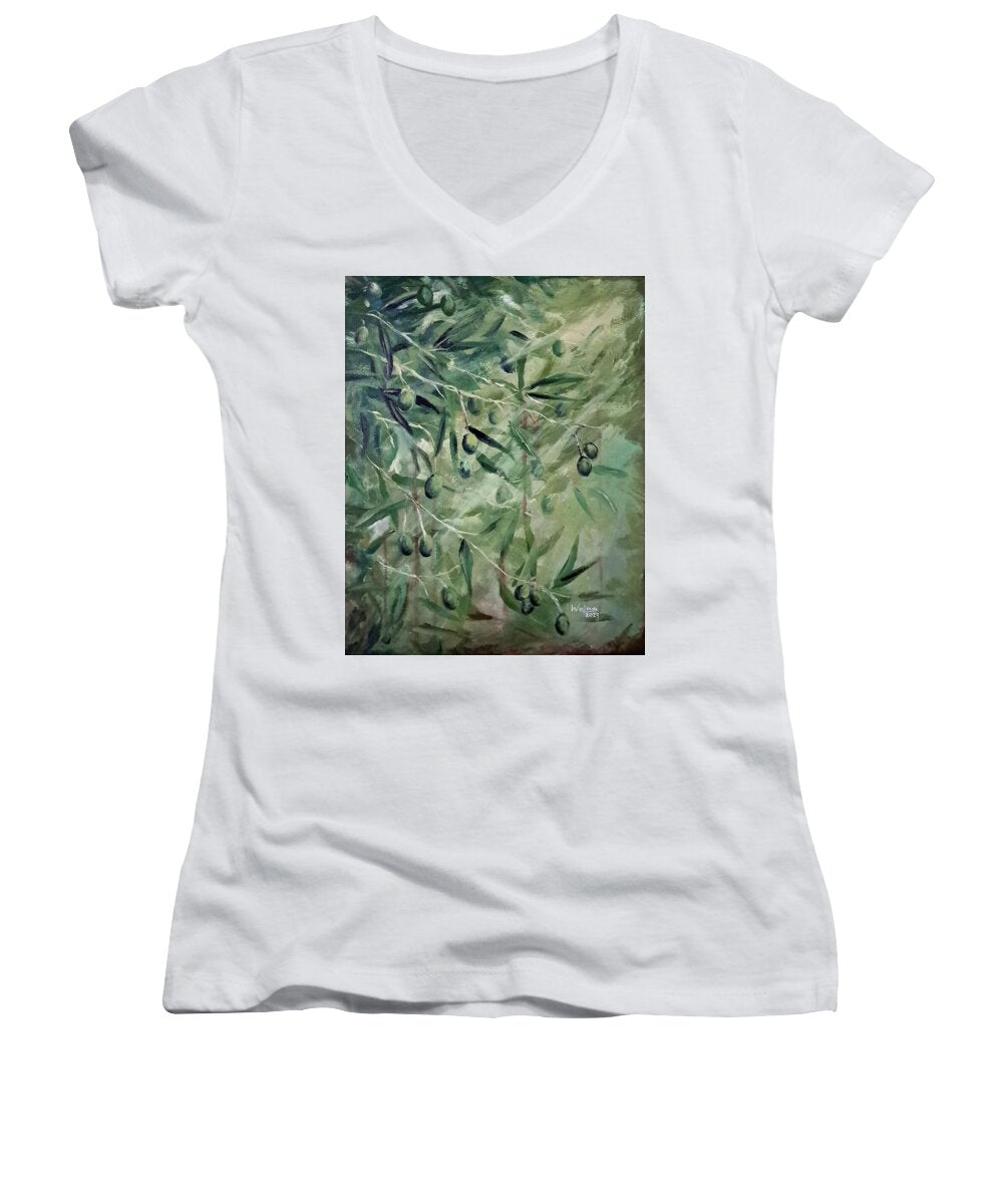 Olive Tears - Women's V-Neck