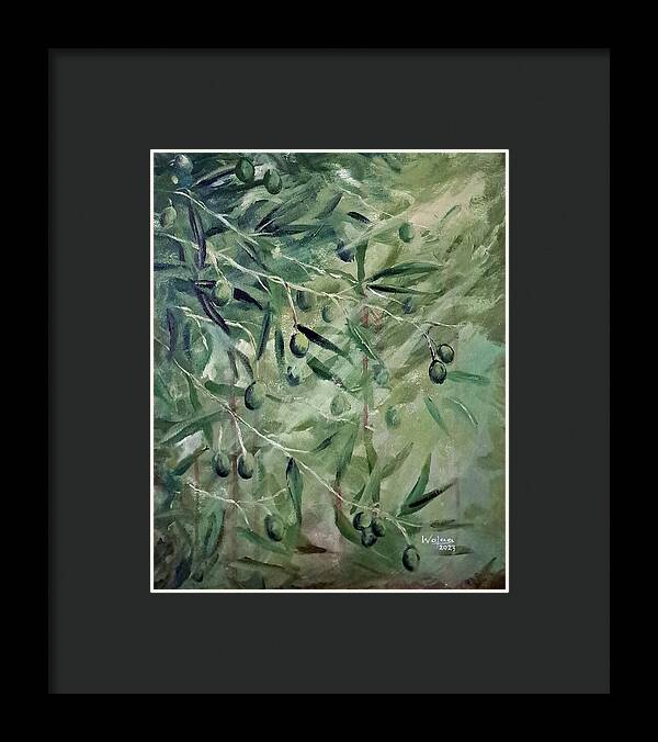 Olive Tears - Framed Print