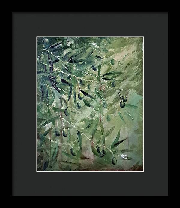 Olive Tears - Framed Print