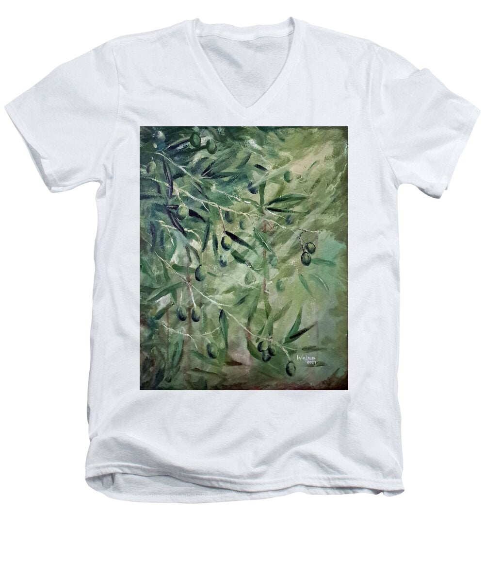 Olive Tears - Men's V-Neck T-Shirt