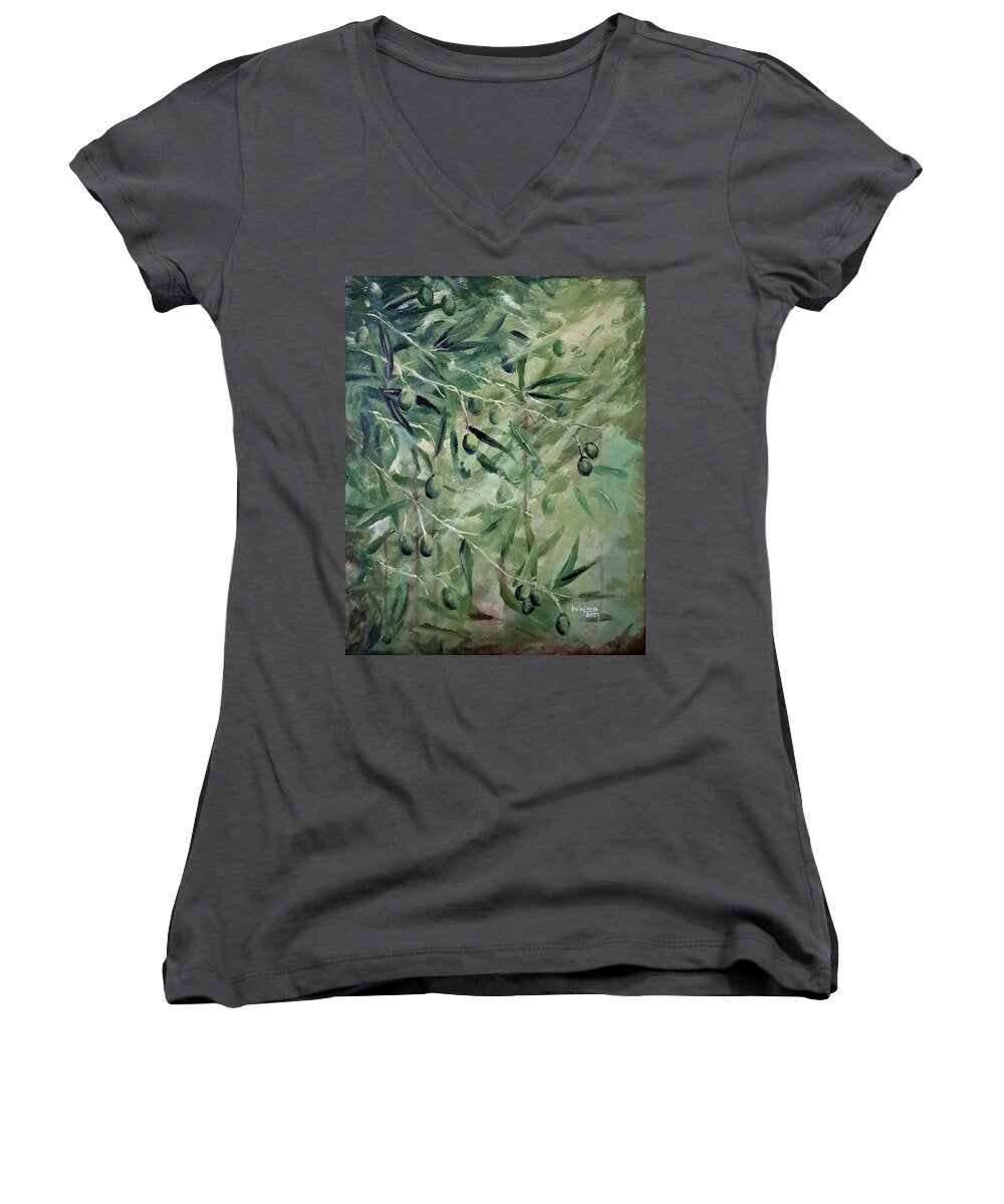 Olive Tears - Women's V-Neck