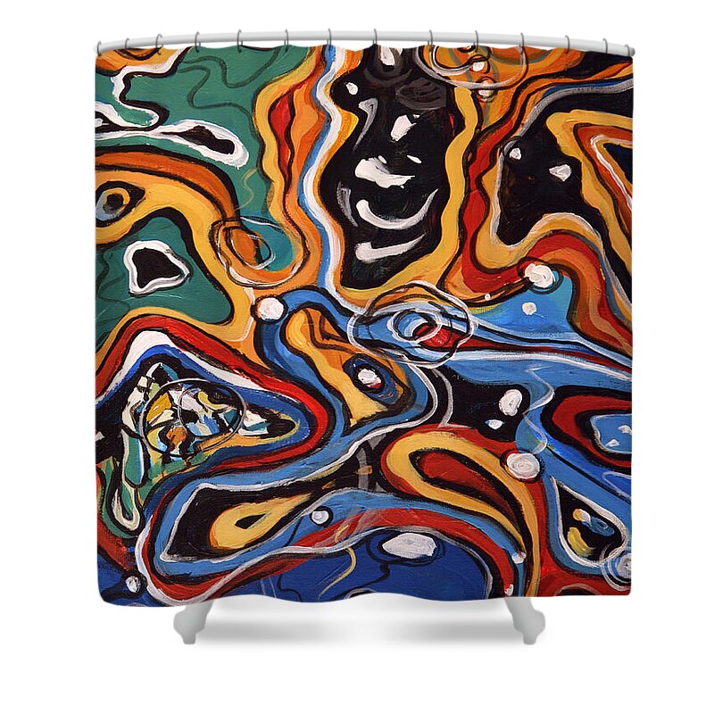 Ripples of Change II - Shower Curtain