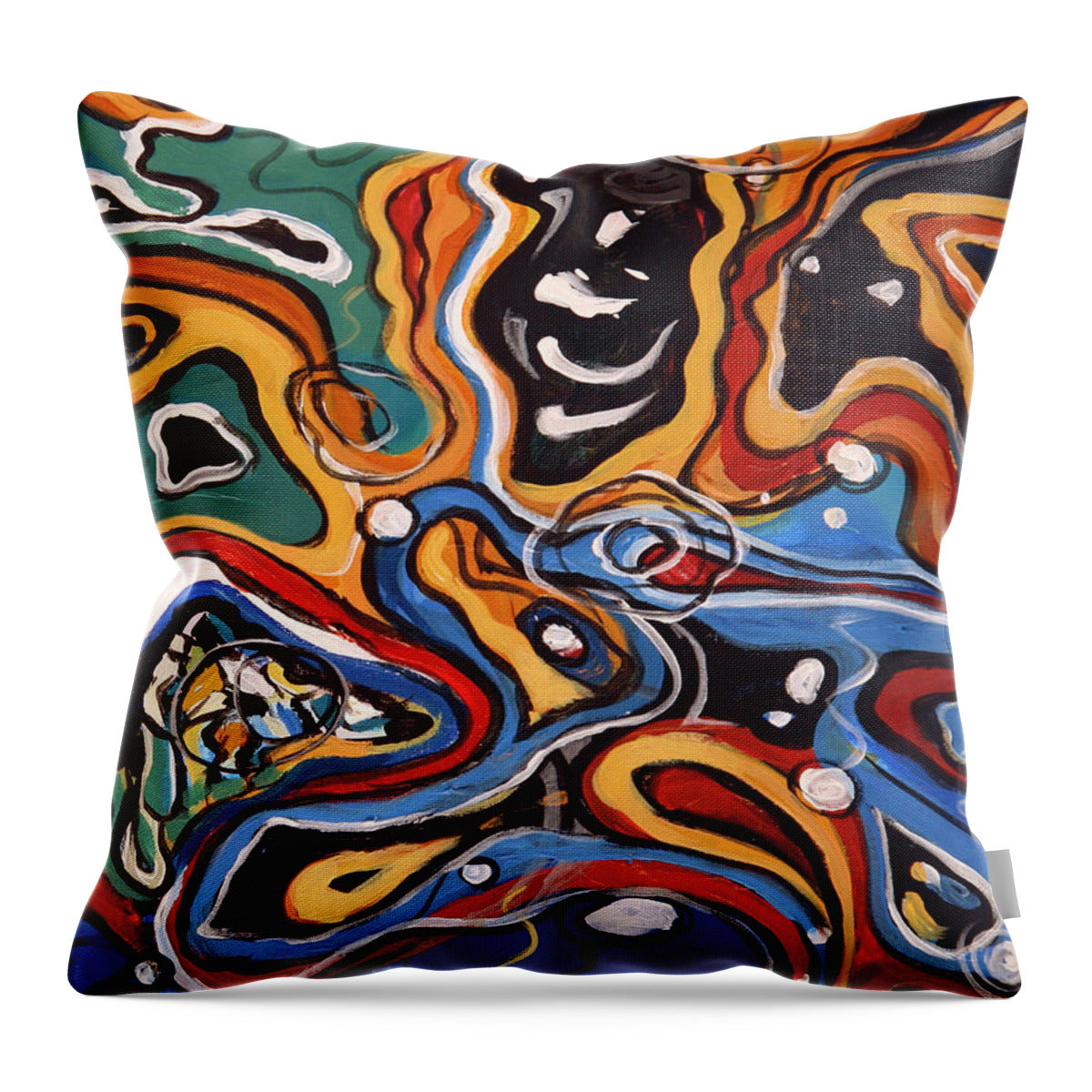 Ripples of Change II - Throw Pillow