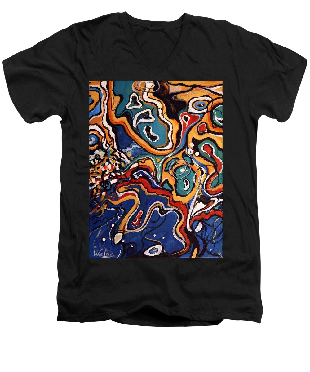 Ripples of Change I  - Men's V-Neck T-Shirt