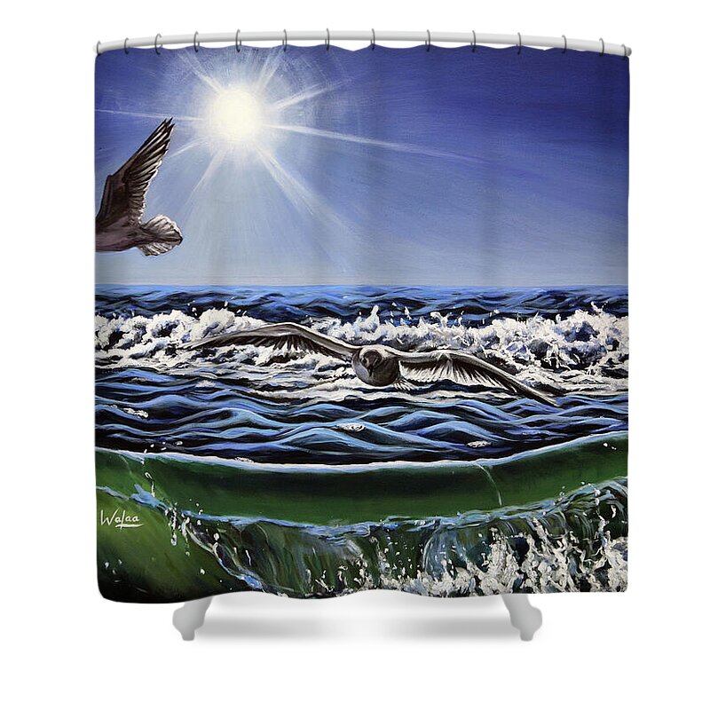 Seagull Freedom - Shower Curtain