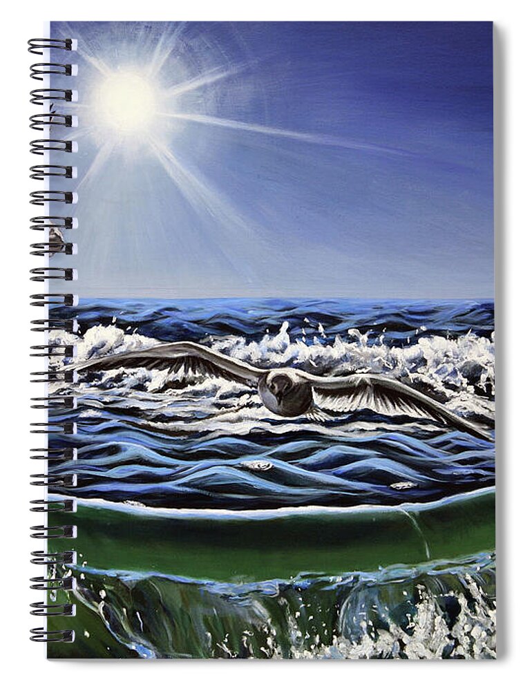 Seagull Freedom - Spiral Notebook