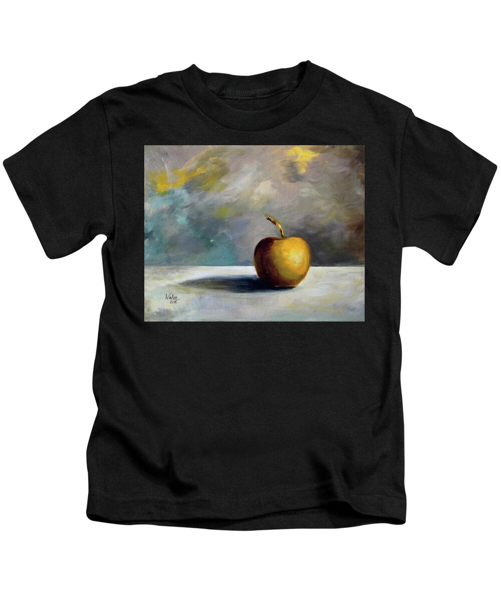 Solitary Golden Apple - Kids T-Shirt