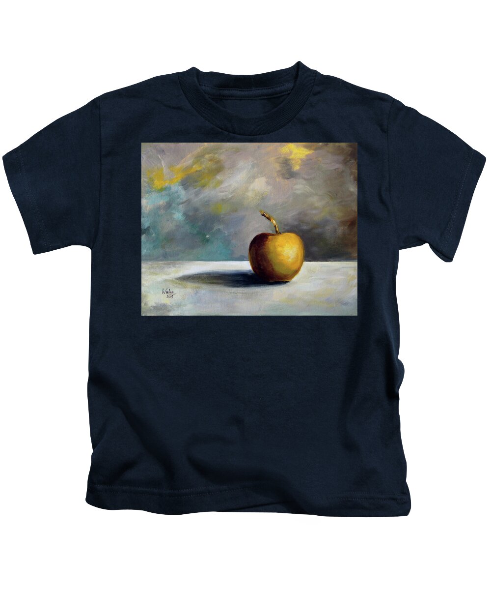 Solitary Golden Apple - Kids T-Shirt