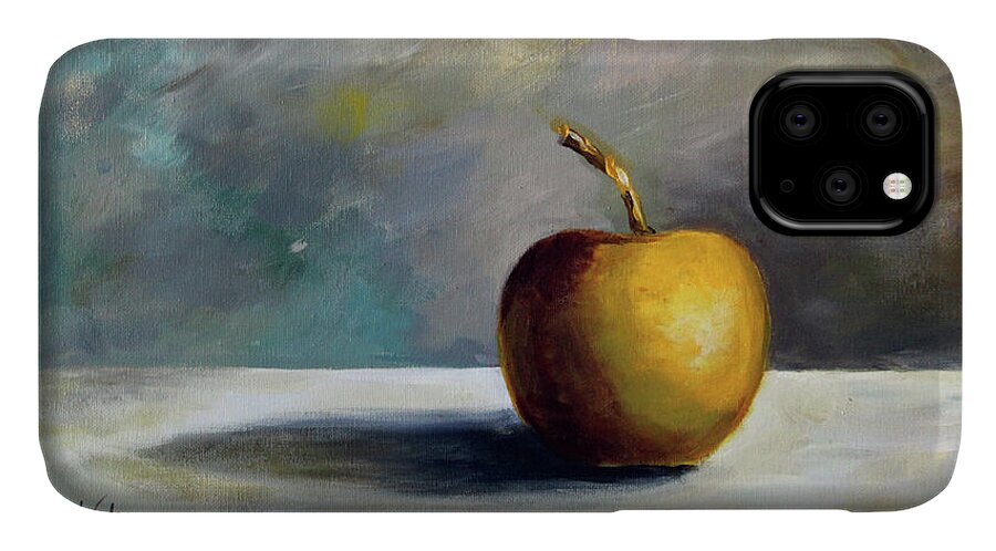 Solitary Golden Apple - Phone Case