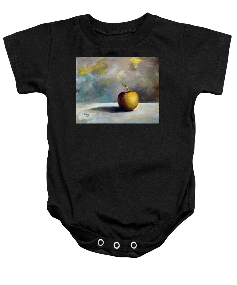 Solitary Golden Apple - Baby Onesie