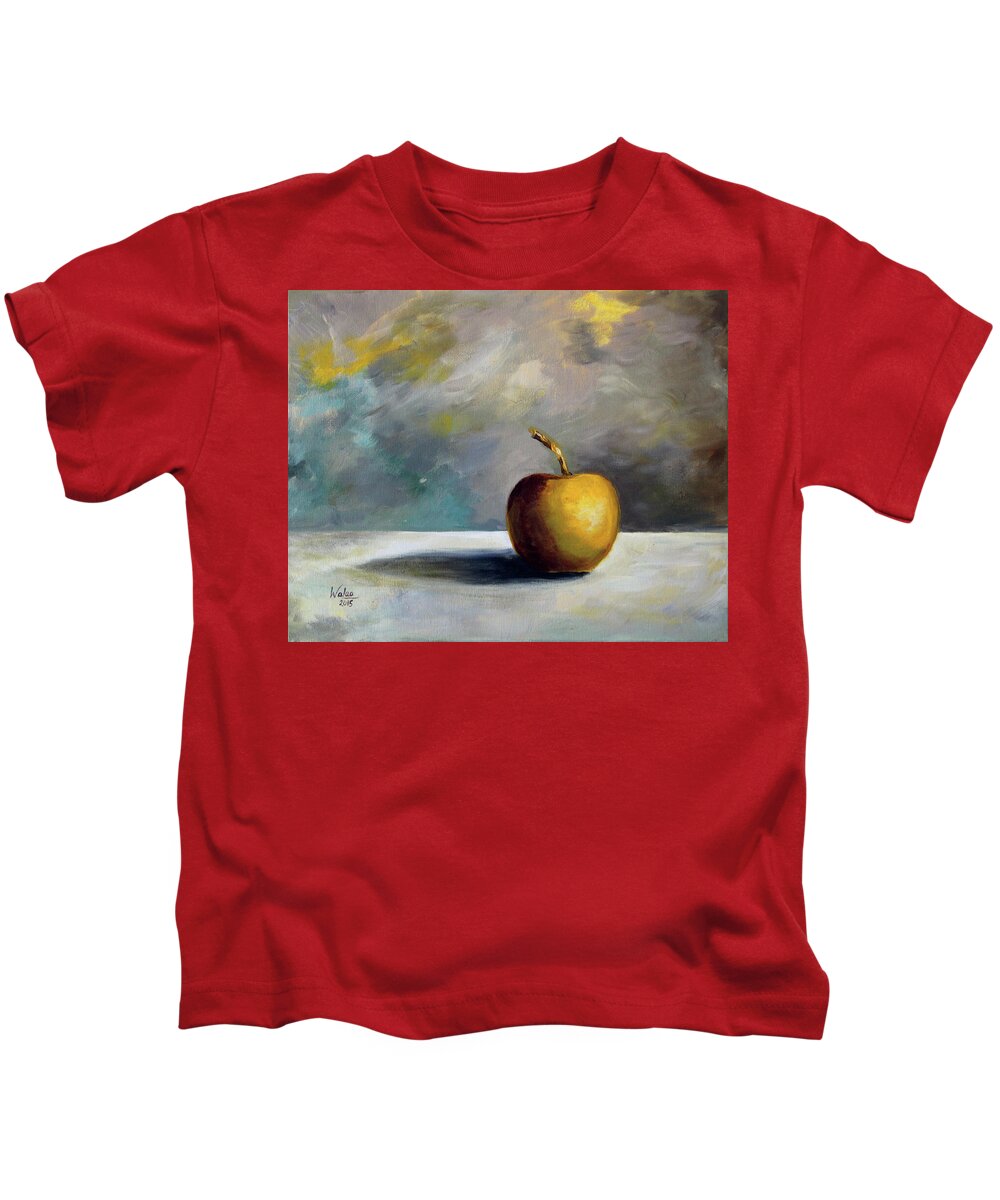 Solitary Golden Apple - Kids T-Shirt