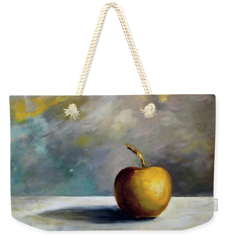 Solitary Golden Apple - Weekender Tote Bag